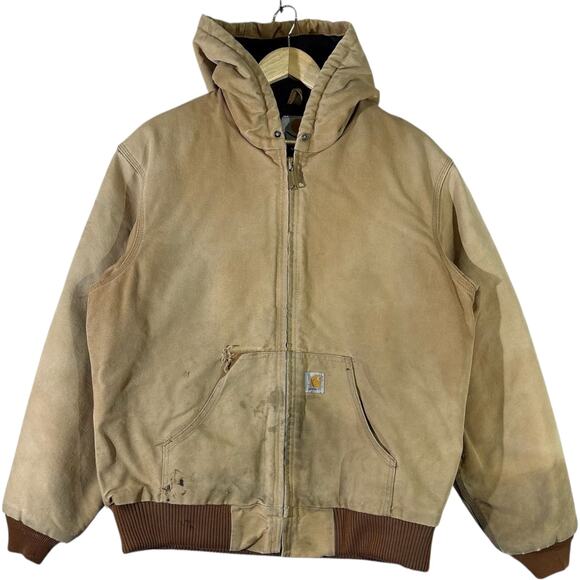 Vintage Carhartt Hooded Workwear Jacket Medium
